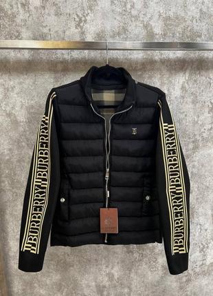 Брендовая мужская куртка / качественная куртка burberry в черном цвете на каждый день