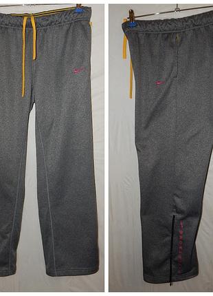 Брюки прямого кроя nike therma-fit training pants. size l
