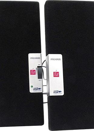 Акустична система 2.0 microlab b-55 1вт usb живлення чорна