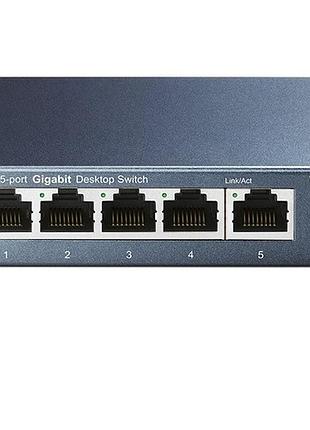 Коммутатор tp-link tl-sg105 неуправляемый 5портов 10/100/1000 мбит/с