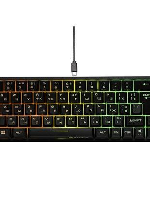 Клавиатура 2e 2e-kg360ubk gaming kg360 беспроводная rgb 68key wl eng\ru\ua black