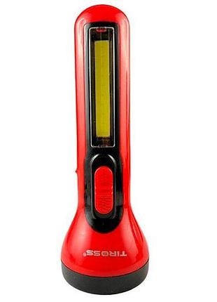 Фонарь ручной аккумуляторный tiross ts-1855 220lm red