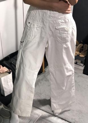 Розпродаж класні білі штани широкі спортивні штани з кишенями