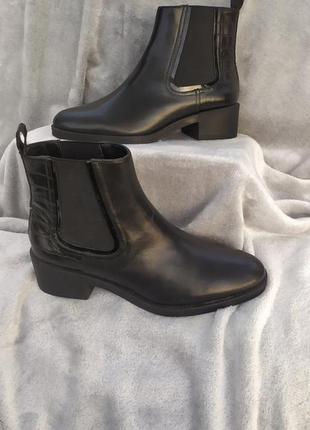 Новые женские кожаные челси zara 39 стелька 25.5 см