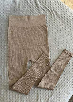 Лосины в рубчик h&m