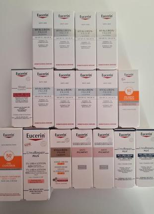 Набір антивіковий крем для нормальної та комбінованої шкіри eucerin hyaluron-filler spf 15