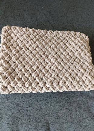 В'язаний пледик ручної роботи!