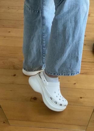 Крокси crocs crocband rainbow block white веселка