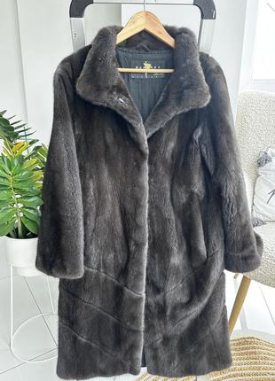 Шуба норкова довга жіноча