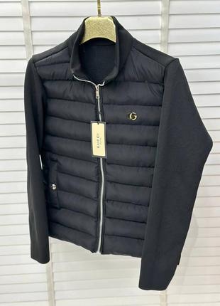 Брендовая мужская куртка / качественная куртка gucci в черном цвете на каждый день