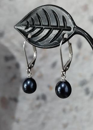 925 серебряные серьги с натуральными жемчужинами