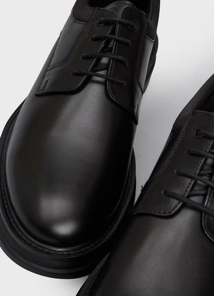 Мужские черные кожаные дерби prpy erich