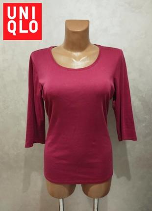 Uniqlo , базова бавовняна футболка з довгим рукавом , розмір xl