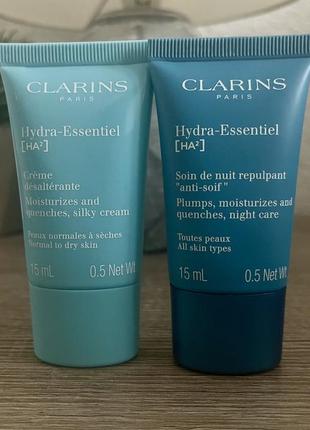 Clarins hydra essentiel крем для лица, 15 мл🩵