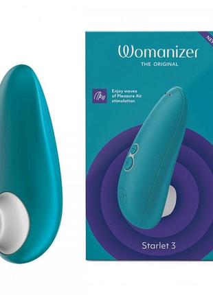 Вакуумный вибратор стимулятор для клитора womanizer starlet 3 turquoise