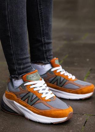 Замшеві кросівки new balance 990v6 x carhartt wip sculpture center