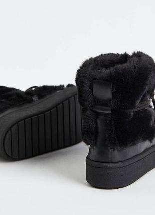 Зимние дутики ботинки пушистые зимние дутики дутики сапоги ботинки пушистые hm h&amp;m 37
