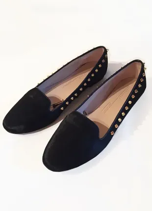 Туфли zara из натурального меха