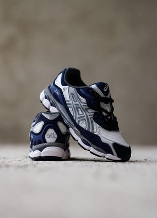Мужские кроссовки asics gel-nyc graphite blue white