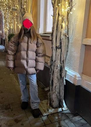Зимовий пуховик оверсайз gepur