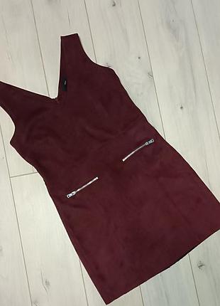 Платье зима из мягкой замши