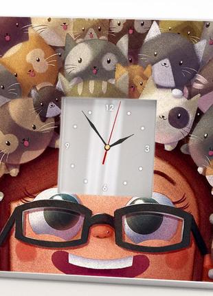 Дизайнерський годинник в дитячу кімнату "анімація" супер подарунок