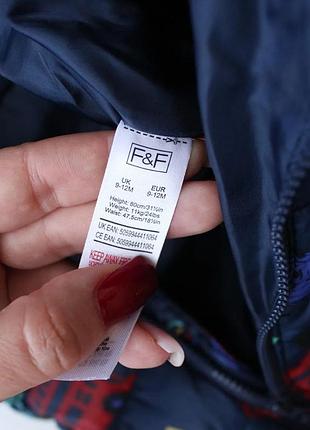 Классный демисезонный утепленный комбинезон на синтепоне в красивый принт с машинками...