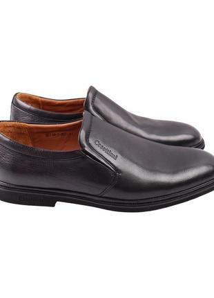 Туфлі чоловічі cosottinni чорні натуральна шкіра, 40