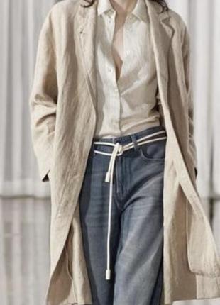 Тренч zara льняний
