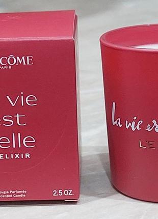 Новинка! парфумована свічка lancome la vie est belle  l'elixir 75 g.