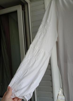 Вискозная трикотажная блуза лонгслив туника большого размера батал6 фото