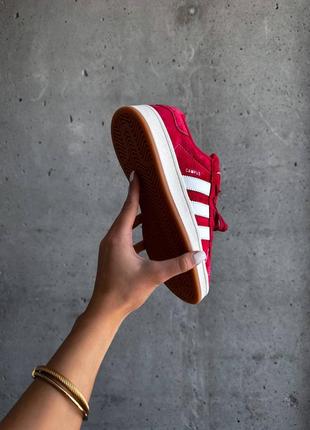 Кроссовки спортивные женские в стиле adidas campus 00s “red”6 фото