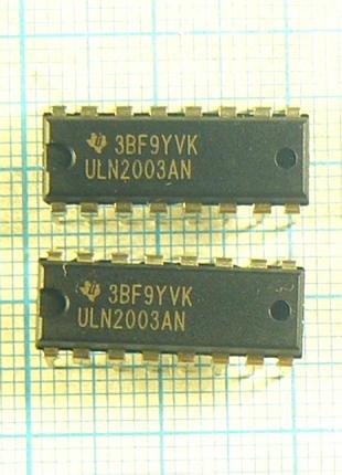 Лот: 2 × 60.00 ₴ = 120 ₴ uln2003an dip16 50v 0.5a 7 npn ключів дарлінгтона uln2003a uln2003
