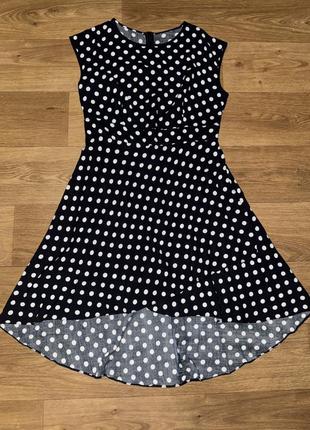 Сукня на запах у горошок