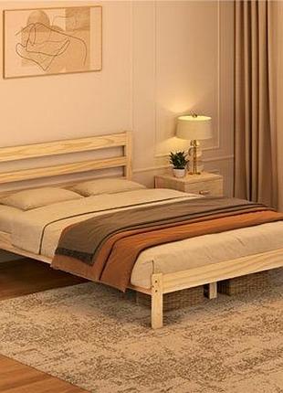 Кроватка из цельного дерева под дорогой размер матраса с покрытием и без покрытия