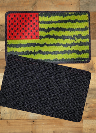 Шеврон флаг херсонской области, 8х5, на липучке (велкро), патч печатный