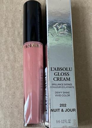 Lancôme l'absolu gloss cream кремовий блиск для губ 202 nuit&jour