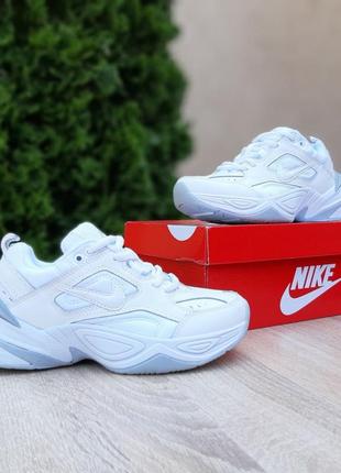 Nike m2k tekno белые с серым3 фото