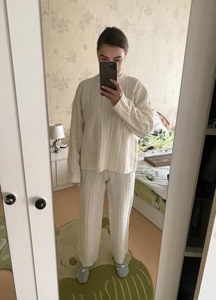 Вʼязаний костюм zara