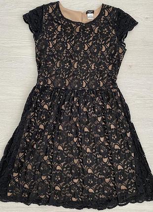 Брендовое кружевное платье миди la redoute,m, франция, идеал