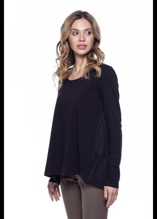 Блуза пуловер со спинкой плиссе 56-58 рр