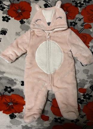 Осінній весняний комбінезон для дівчинки розмір 56