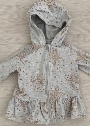Утеплена кофта з рюшами на змійці v by very mini, на 4 роки