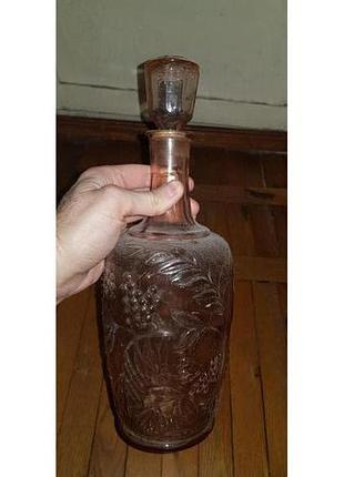 Красивий скляний графин срср