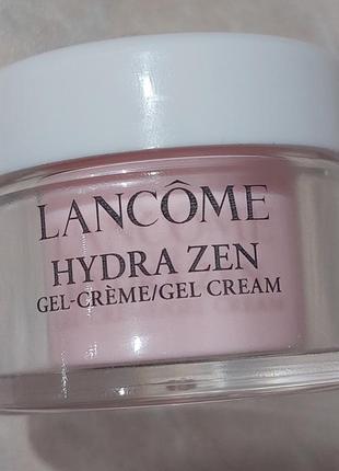 Зволожуючий крем-гель для заспокоєння шкіри lancome hydra zen gel cream. об‘єм 15 ml.