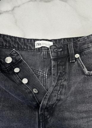 Шорты джинсовые черные zara 34
