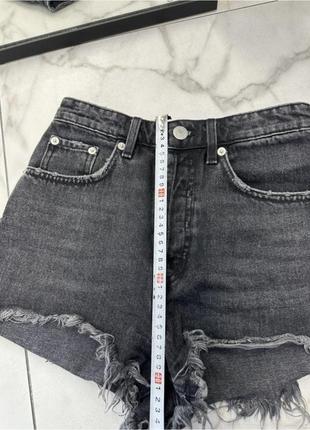 Шорты джинсовые черные zara 34
