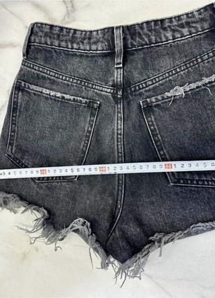 Шорты джинсовые черные zara 34