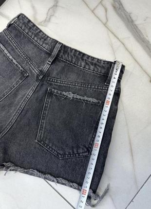 Шорты джинсовые черные zara 34