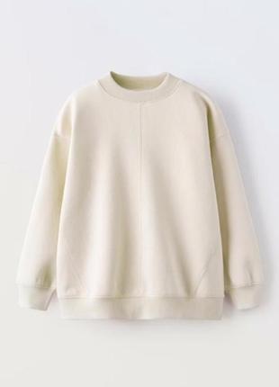 Базовый плюшевый свитшот zara xxs-xs/164 см